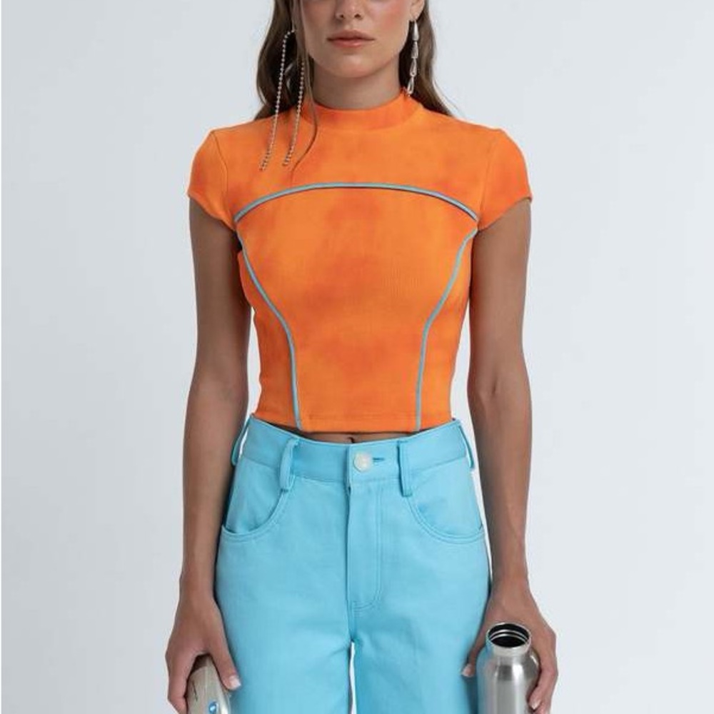 Arthur contrast bind tee